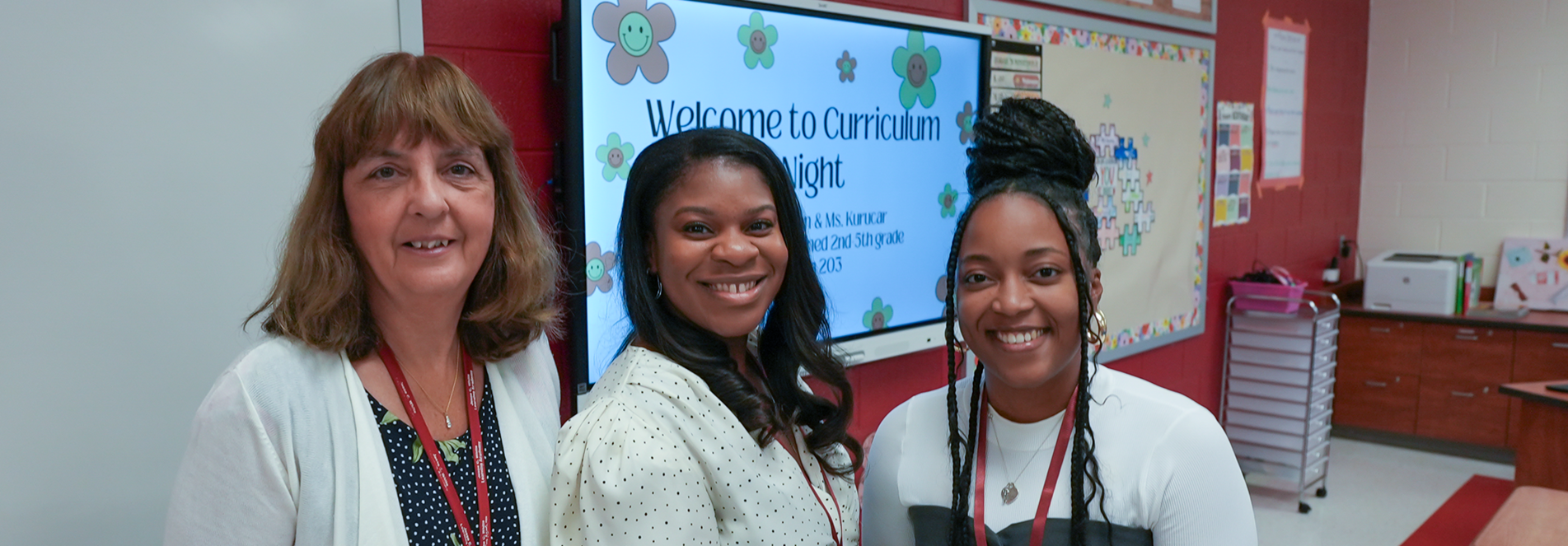 A few of our teachers during curriculum night (Read more for photo gallery)
