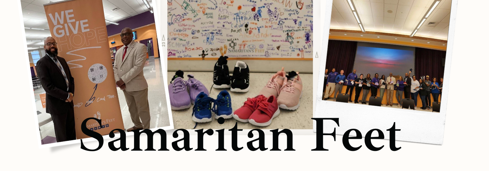 Samaritan Feet gave away free shoes to students! 